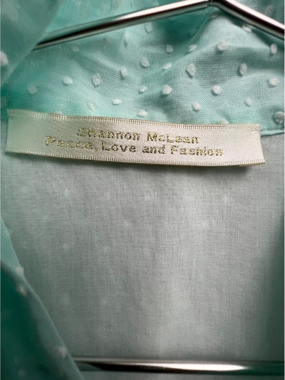 Shannon Mclean Button Up Blouse Womens M Lightweight Cottagecore Summer - Picture 6 of 6
